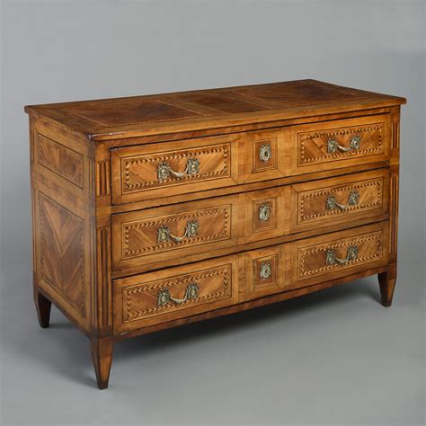 A Late 18th Century North Italian Parquetry Commode Parquetry 18th