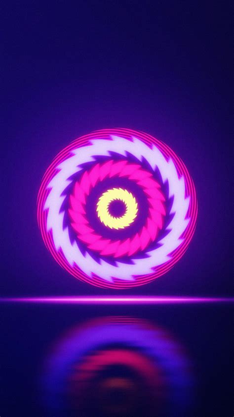 Neon Circle Wallpapers Wallpaper Cave