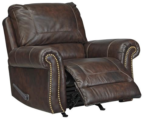 Signature Design By Ashley Bristan Traditional Leather Match Rocker