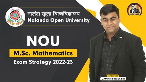 Nalanda Open University M Sc Mathematics First Year Exam Strategy