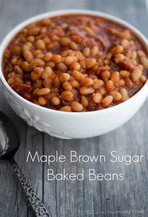 Maple Brown Sugar Baked Beans Carries Experimental Kitchen