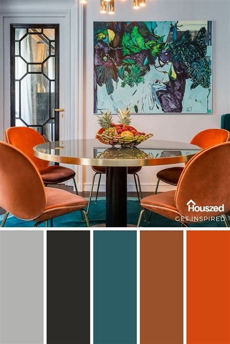 Orange And Turquoise Color Inspiration House Color Schemes Interior