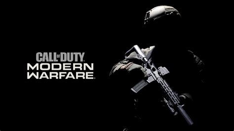 Call Of Duty Modern Warfare Call Of Duty Video Games Weapon Soldier Black Background 1811577 !d