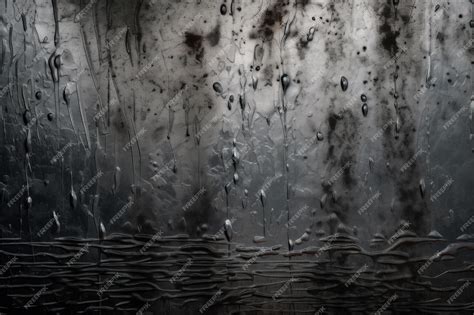 Premium AI Image | Weathered Brushed Metal Texture in Black and Gray