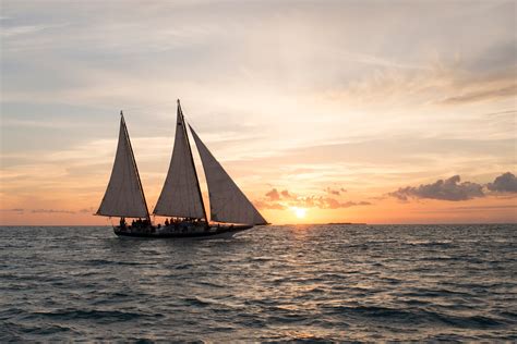 Schooner Champagne Sunset Sail Sebago Watersports Key West