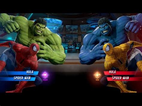 Marvel Contest Of Champions Spiderman Hulk Fights Avengers Age Of