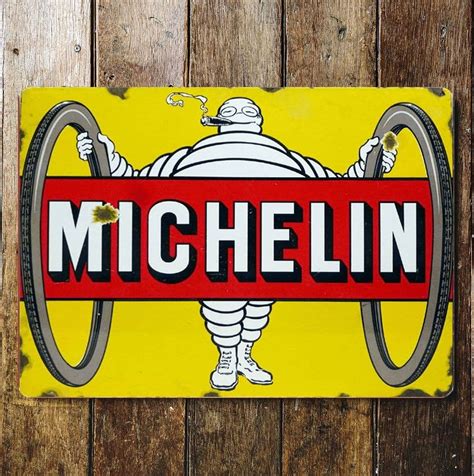 Michelin Tyres Metal Advertising Wall Sign