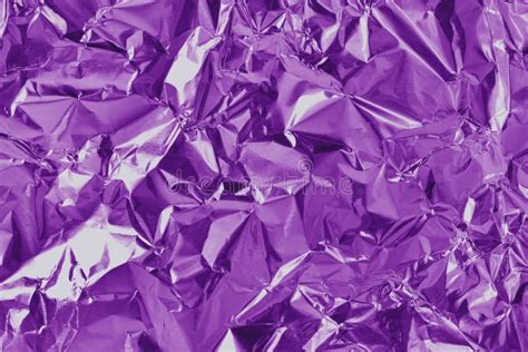 Purple Metallic Foil Shiny Texture Wrinkled Wrapping Paper For