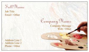 Get inspired by 664 professionally designed pink business cards templates. Artist Business Cards - Vistaprint