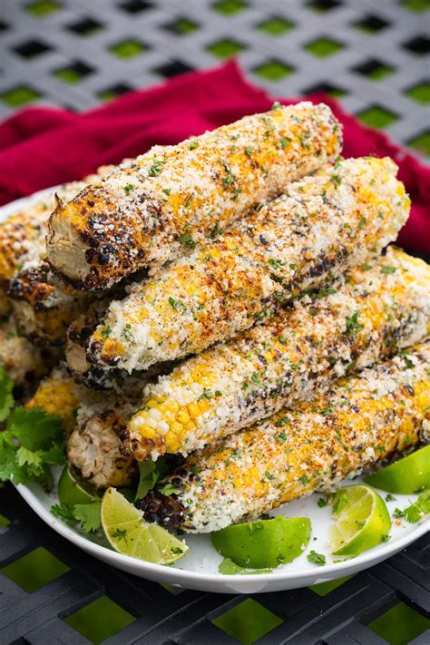 Traditional elote is served with mayonnaise, but we're lightening it up by using plain greek yogurt for a quick spiced absolute favorite at potlucks and for lunches. Grilled Mexican Street Corn - Cooking Classy