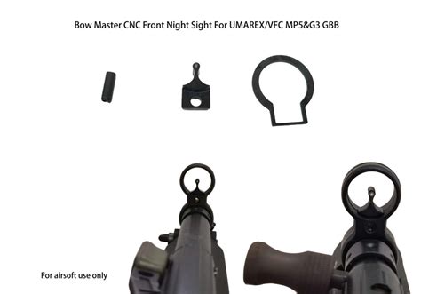 Bow Master Cnc Front Night Sight For Vfc Mp5 G3 Airsoft Series Wgc Shop