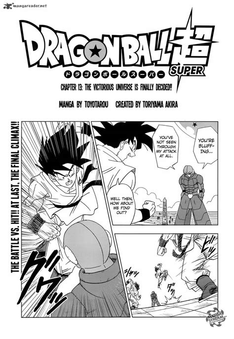 Briefly about dragon ball super: manga dragon ball super chapter 13 ~ Dragon Ball Z Super