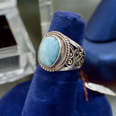 Shop Larimar Stone Sterling Ring Hunt And Gather