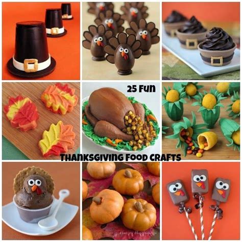 40 Fun Thanksgiving Food Crafts Appetizers And Desserts