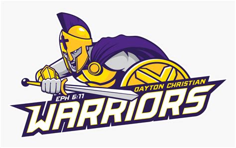 High School Warriors Mascot Logo