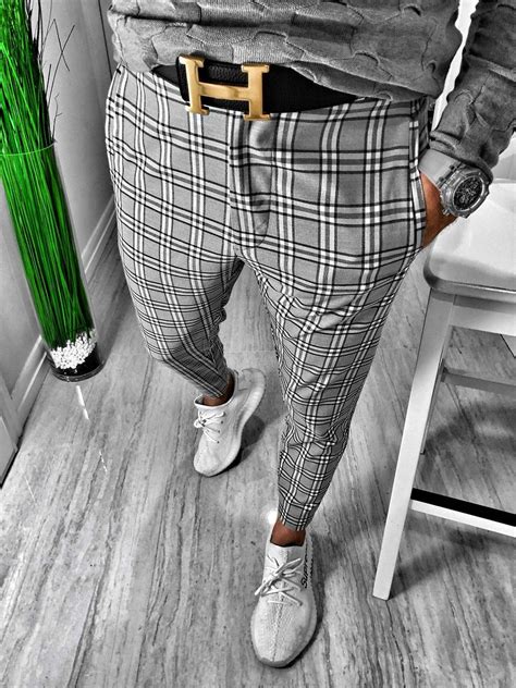 Https://tommynaija.com/outfit/grey Plaid Pants Mens Outfit
