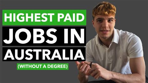The Top 6 Highest Paid Jobs In Australia Without A Degree Youtube