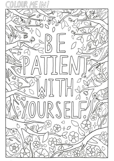 Showing 12 coloring pages related to mental health. self care coloring page | Printable art therapy, Quote ...