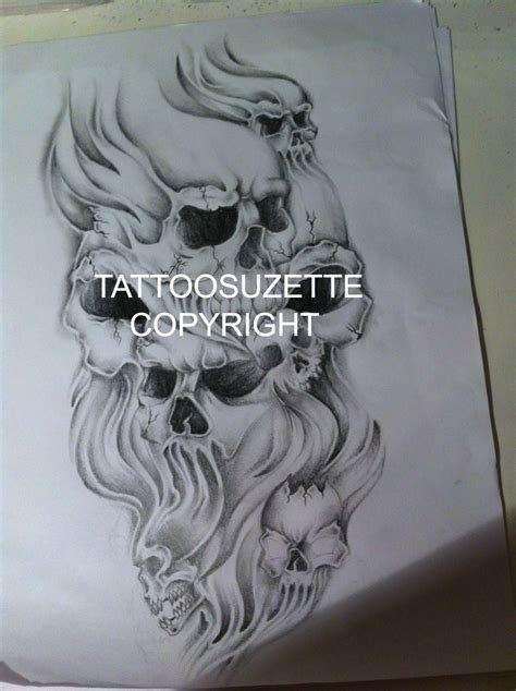 Skulls Tattoo Design By Tattoosuzette On Deviantart