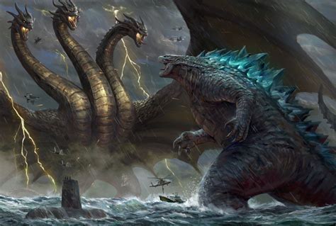 Godzilla Vs Ghidorah By Juninho Albert Godzilla