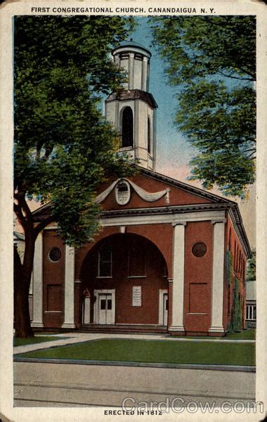 First Congregational Church Erected In 1812 Canandaigua Ny