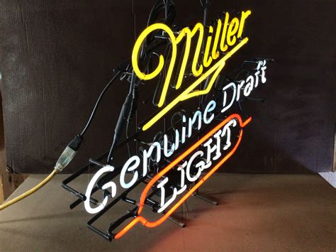 Miller Genuine Draft Light Neon Sign Bigiron Auctions