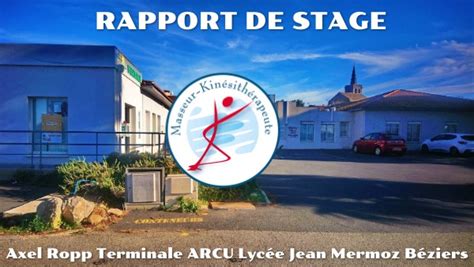 Rapport De Stage Axel