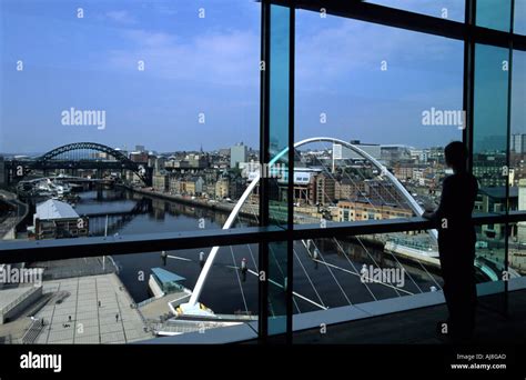Gateshead Millenium And Tyne Bridge From The Baltic Centre For