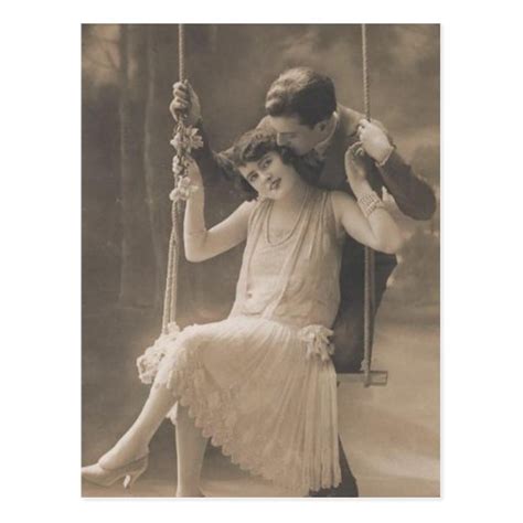 Vintage Romantic Couples Cards And Ts Flapper Postcard Zazzle