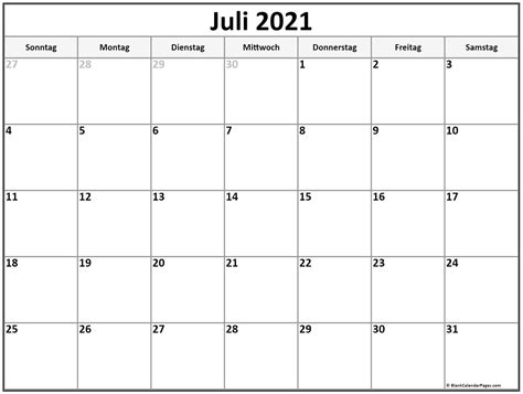 Create your own 2021 month planners using our calendar maker tool. Juli 2021 kalender | kalender 2021