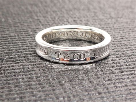 Vintage Tiffany And Co Sterling Ring Tiffany 1837 Silver Ring Etsy