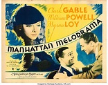 Manhattan Melodrama (MGM, 1934). Half Sheet (22" X 28").. ... Movie ...