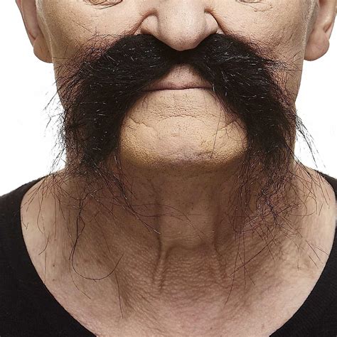Buy Mustaches Self Adhesive Fu Manchu Fake Mustache Novelty Realistic False Facial Hair