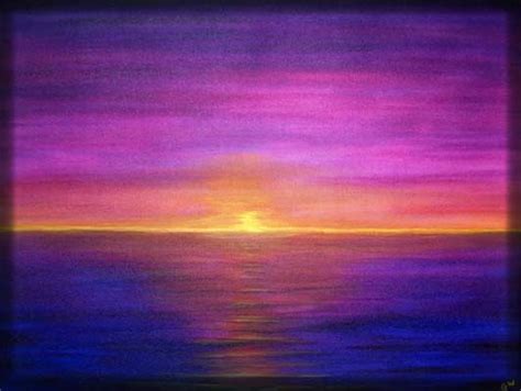 And Purple Sunset Painting Acrylic Sunset Painting Sunset Painting Easy