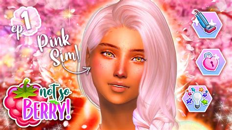 New Not So Berry Challenge 💖 Pink 1 The Sims 4 Youtube