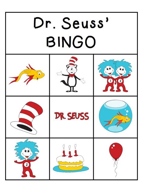 Dr Seuss Cat In The Hat Worksheets