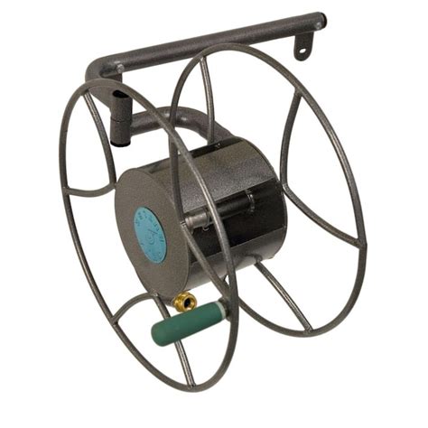 Yard Butler Yard Butler 100 Foot Wall Mounted Swivel Steel Construction Garden Hose Reel In The