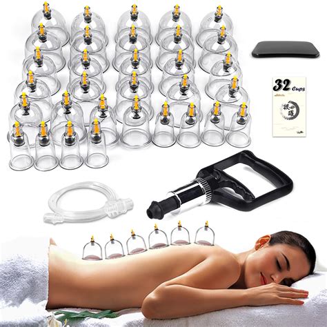 Buy Cupping Therapy Set32 Therapy Cups Cupping Set With Pump Professional Chinese Acupoint