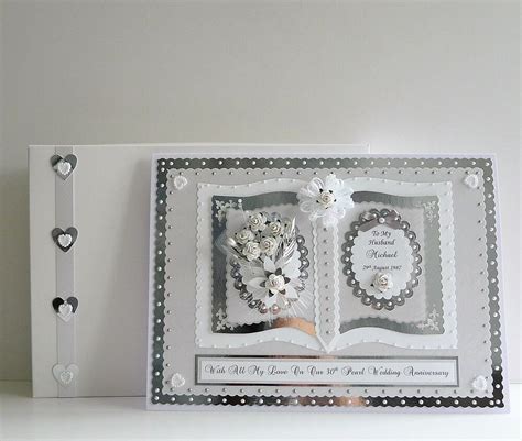 Maybe you would like to learn more about one of these? 30th Pearl Wedding Anniversary Card Wife/Husband/Mum & Dad ...