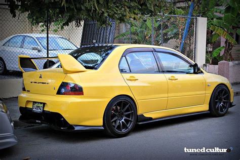 Beautiful Yellow Initial D Evo 9 Muscle Cars Stance Cars Top Luxury