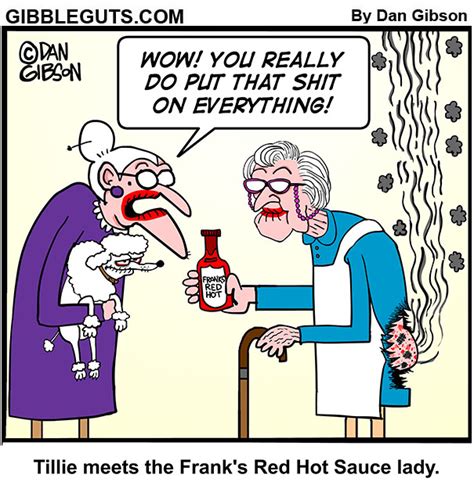 franks red hot lady gibbleguts comics