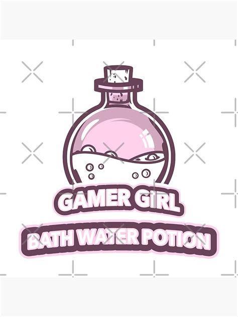 Gamer Girl Bath Water Potion Poster For Sale By Lalasakura Redbubble