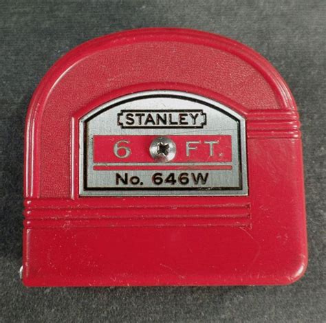 Download the pdf tape measure below. Old, Stanley Tape Measure - No. 646W - 6 Foot | Tape measure, Vintage hardware, Tape