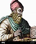 Arquímedes (c.287-212 a.C.). Ilustración del matemático griego de ...