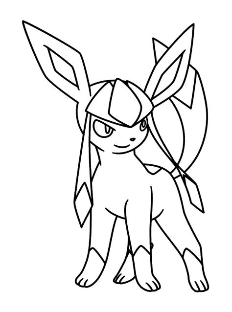 Glaceon Coloring Pages Free Printable Coloring Pages For Kids