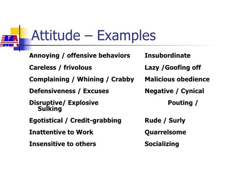 Addressing Attitude And Attendance Issues