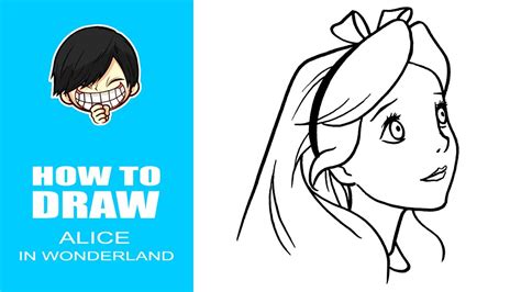 How To Draw Alice In Wonderland Step By Step Youtube