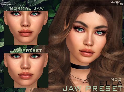 The Sims Resource Ella Jaw Preset N02