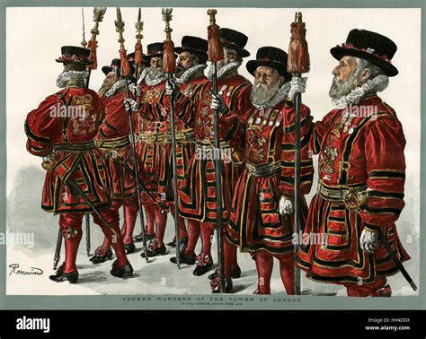 Yeomen Warders Of The Tower Of London Stock Photo Alamy