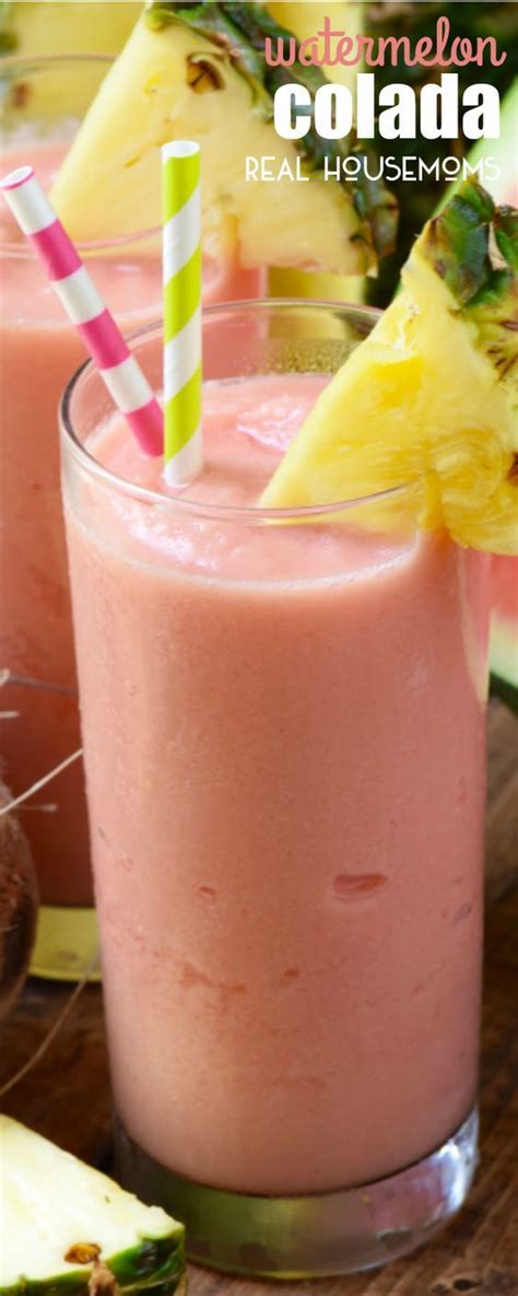 Freeze the melon chunks up to 1 week. This WATERMELON COLADA is delicious, refreshing, easy to ...